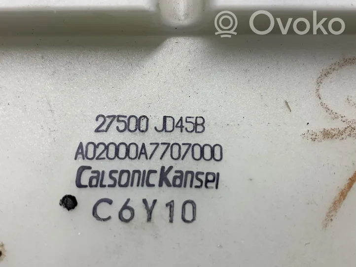 Nissan Qashqai Ilmastoinnin ohjainlaite 27500JD45B