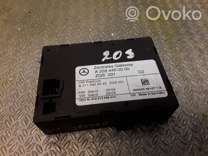 Mercedes-Benz C W203 Gateway control module 2034450000