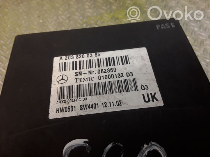 Mercedes-Benz S W220 Puhelimen käyttöyksikkö/-moduuli 2038200385