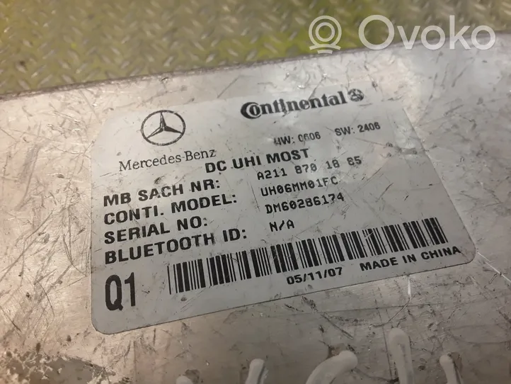 Mercedes-Benz GL X164 Sterownik / Moduł sterujący telefonem 2118701885