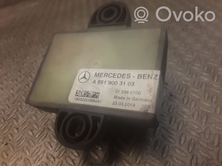 Mercedes-Benz Sprinter W906 Relè preriscaldamento candelette 6519003103