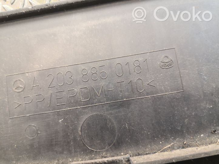 Mercedes-Benz C W203 Ramka przedniej tablicy rejestracyjnej 2038850181