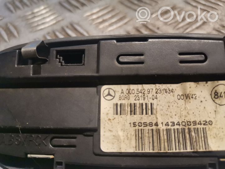 Mercedes-Benz S W220 Monitor del sensore di parcheggio PDC 0005429723