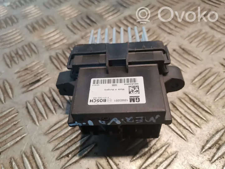 Opel Meriva B Pečiuko ventiliatoriaus reostatas (reustatas) 13503201