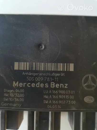 Mercedes-Benz ML W166 Centralina/modulo rimorchio barra di traino 5DS00978111