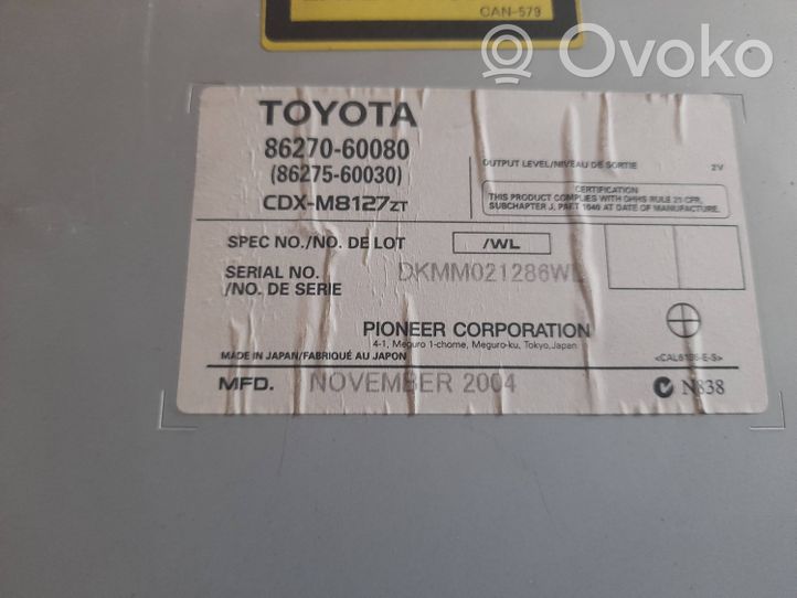 Toyota Land Cruiser (J100) Changeur CD / DVD 8627060080