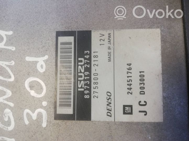 Opel Signum Dzinēja vadības bloks 24451764