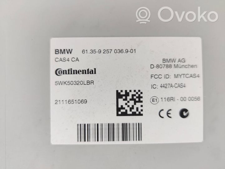 BMW 7 F01 F02 F03 F04 Centralina/modulo CAS 9257036