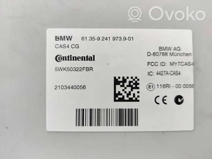 BMW 5 F10 F11 Centralina/modulo CAS 9241973