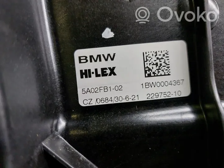 BMW 1 F40 Etuikkunan nostomekanismi ilman moottoria 