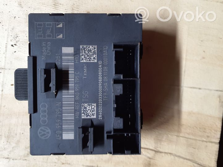 Audi A4 S4 B8 8K Centralina/modulo portiere 4F0959795N