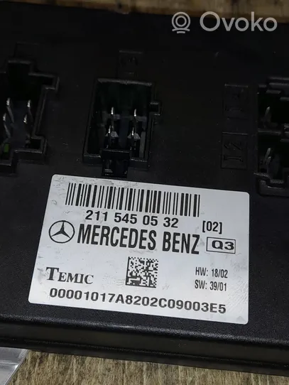 Mercedes-Benz E W211 Komfortsteuergerät Bordnetzsteuergerät 2115450532