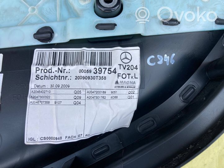 Mercedes-Benz C AMG W204 Rivestimento del pannello della portiera posteriore A2045402710