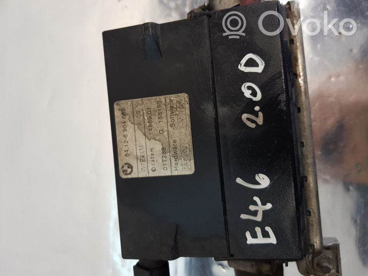 BMW 3 E46 Liquide de refroidissement module chauffage 64126904668