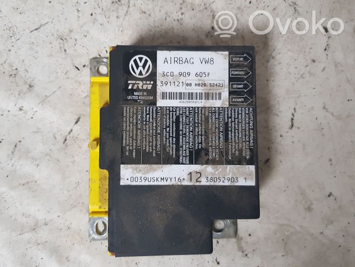 Volkswagen PASSAT B6 Sterownik / Moduł Airbag 3C0909605F