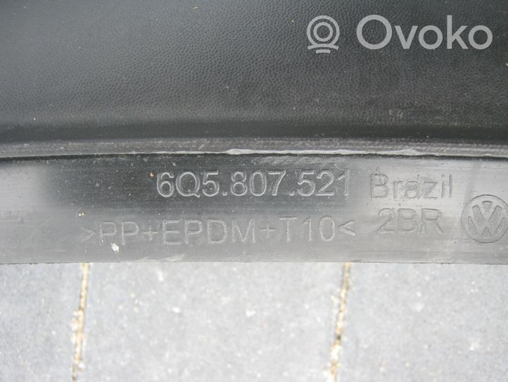Volkswagen Polo IV 9N3 Rear bumper lower part trim 6Q5807521