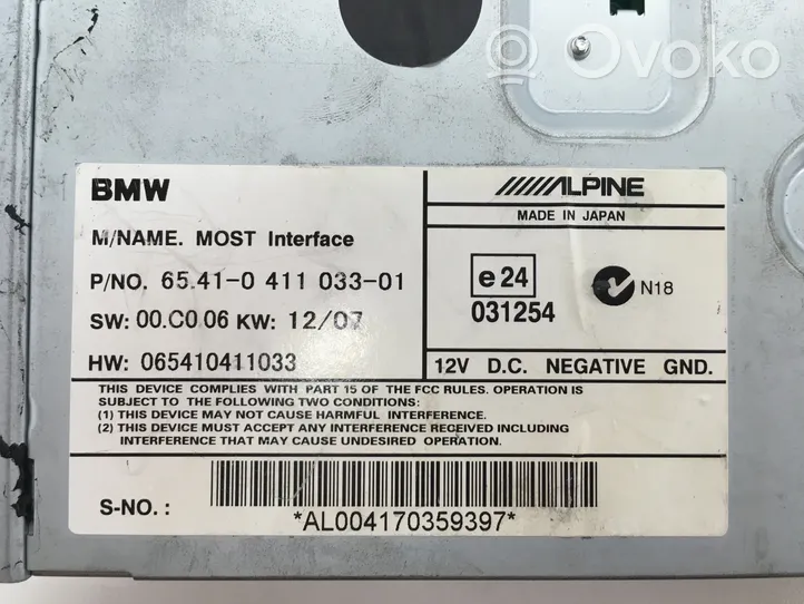 BMW 5 E60 E61 Autres dispositifs 6541041103301