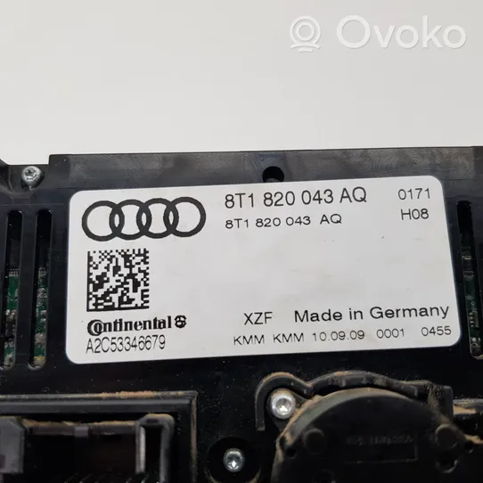 Audi A4 S4 B8 8K Salona ventilatora regulēšanas slēdzis 8T1820043AQ