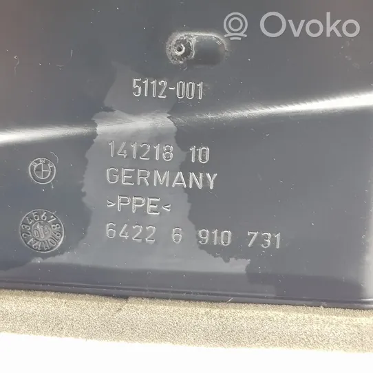BMW 5 E60 E61 Copertura griglia di ventilazione cruscotto 6910731