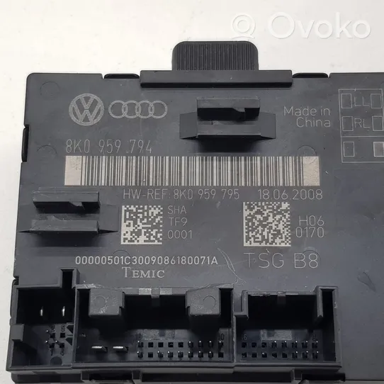 Audi A4 S4 B8 8K Oven ohjainlaite/moduuli 8K0959794