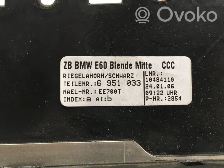 BMW 5 E60 E61 Istuimen lämmityksen kytkin 6985751