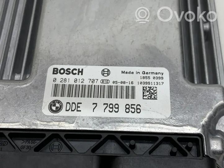 BMW 5 E60 E61 Sterownik / Moduł ECU 0281012707