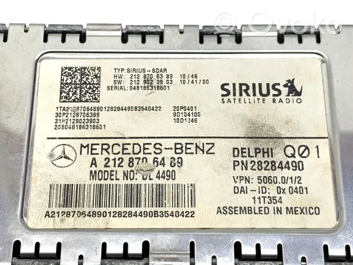 Mercedes-Benz E A207 Amplificateur d'antenne A2128706489