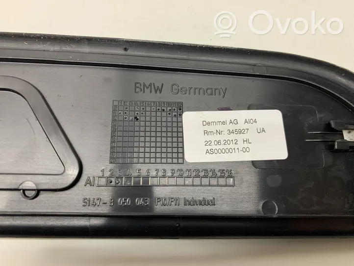 BMW 5 F10 F11 Garniture de marche-pieds arrière 345927