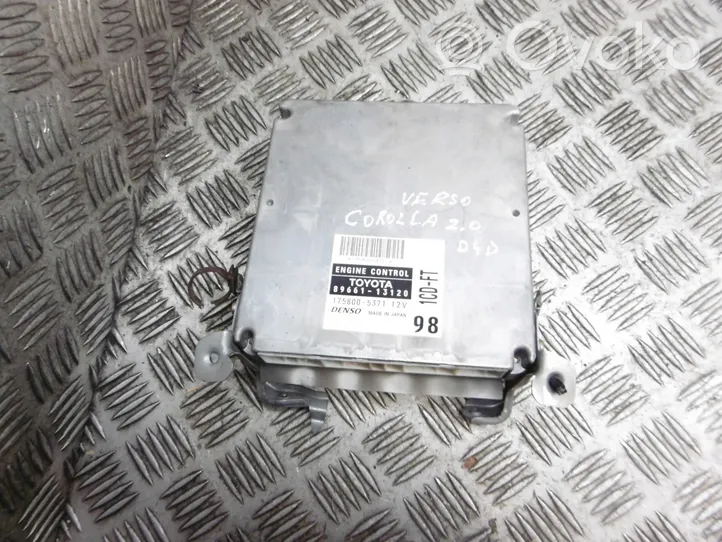 Toyota Corolla Verso E121 Unité de commande, module ECU de moteur 89661-13120