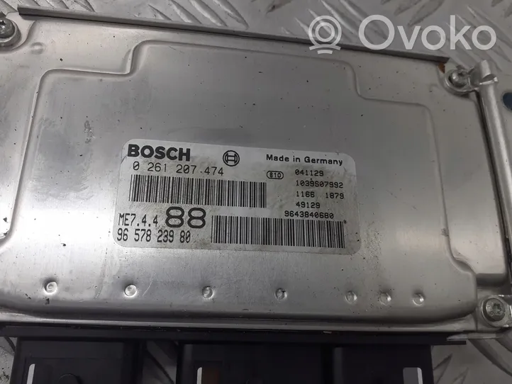 Peugeot 307 Unité de commande, module ECU de moteur 9657823980