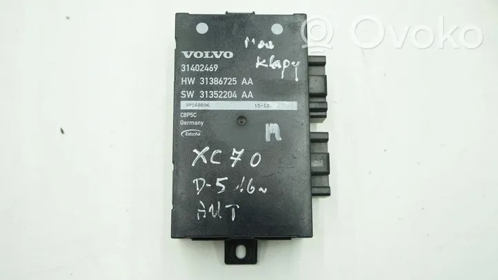 Volvo XC70 Sterownik / Moduł elektrycznej klapy tylnej / bagażnika 31402469