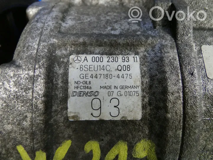 Mercedes-Benz CLS C219 Air conditioning (A/C) compressor (pump) A0002309311