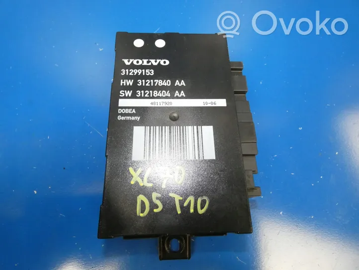 Volvo XC70 Sterownik / Moduł elektrycznej klapy tylnej / bagażnika 31299153