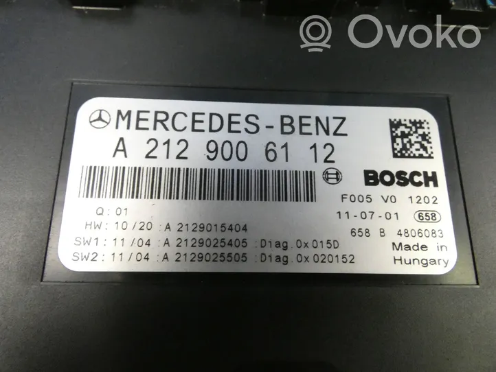 Mercedes-Benz CLS C218 X218 Boîte à fusibles A2129006112