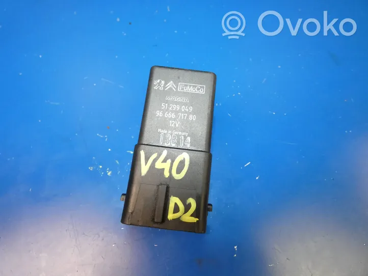 Volvo V40 Przekaźnik / Modul układu ogrzewania wstępnego 9666671780