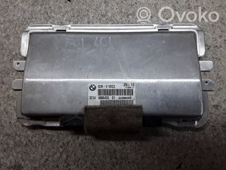 BMW 7 F01 F02 F03 F04 Module de commande suspension pneumatique arrière 6866455