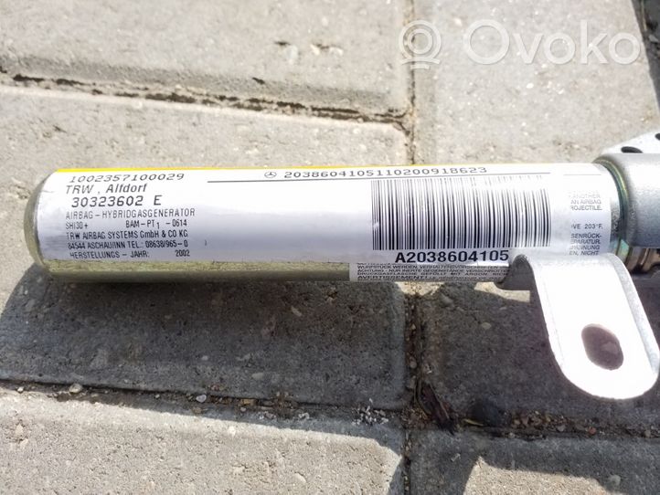 Mercedes-Benz C W203 Stogo oro pagalvė (užuolaida) A2038604105