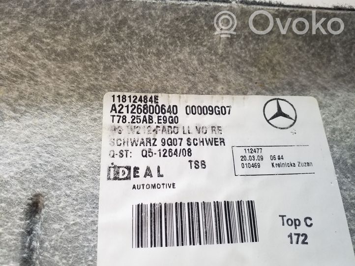 Mercedes-Benz E W212 Priekinis salono kilimas A2126800640