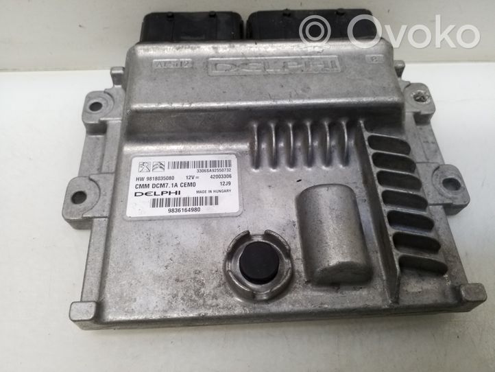 Peugeot Expert Engine ECU kit and lock set 9818035080