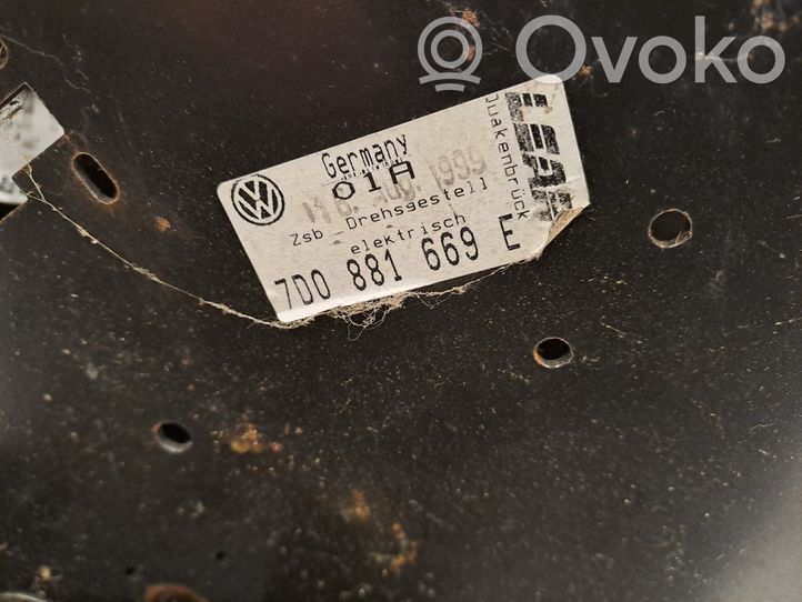 7D0881669E Volkswagen Transporter - Caravelle T5 Rücksitzbank 
