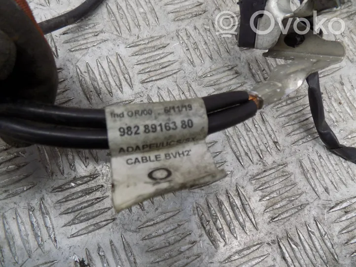 Citroen C5 Aircross Câble négatif masse batterie 9828916380