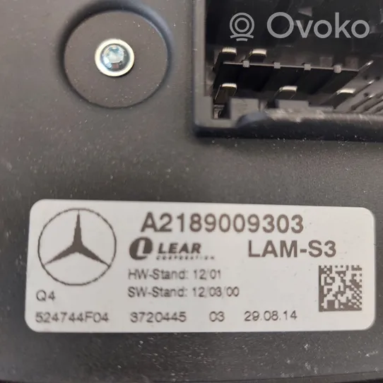 Mercedes-Benz A W176 Modulo di controllo ballast LED A2189009303