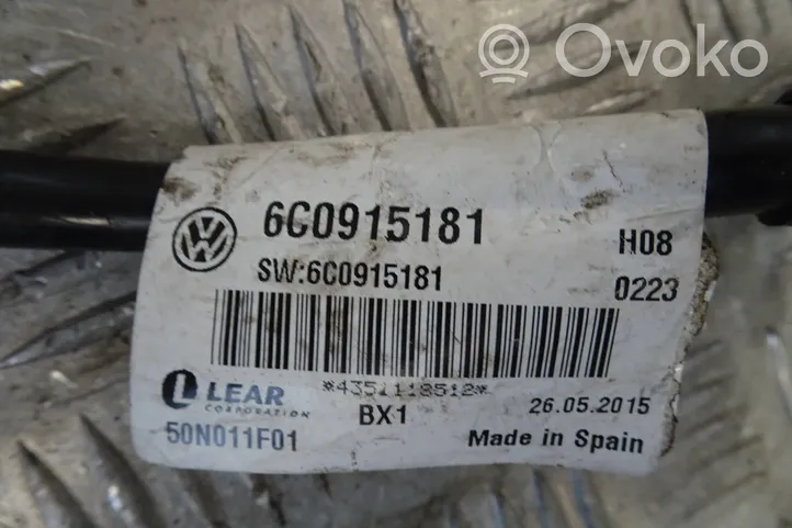 Skoda Fabia Mk3 (NJ) Câble négatif masse batterie 6C0915181