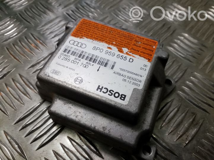 Audi A3 S3 A3 Sportback 8P Module de contrôle airbag 8P0959655D