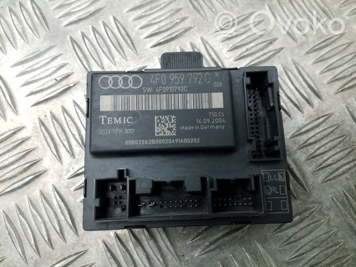 Audi A6 S6 C6 4F Centrinio užrakto valdymo blokas 4F0959792C