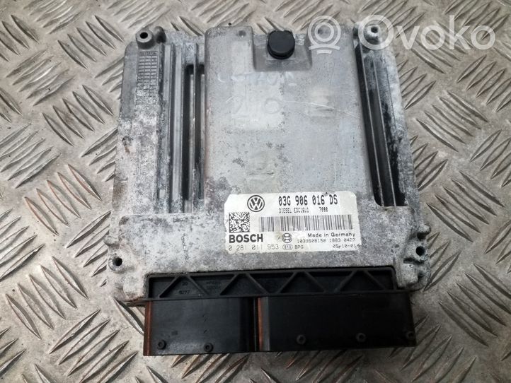 Skoda Octavia Mk2 (1Z) Komputer / Sterownik ECU silnika 03G906016DS