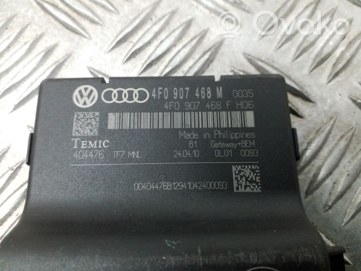 Audi A6 S6 C6 4F Gateway vadības modulis 4F0907468M