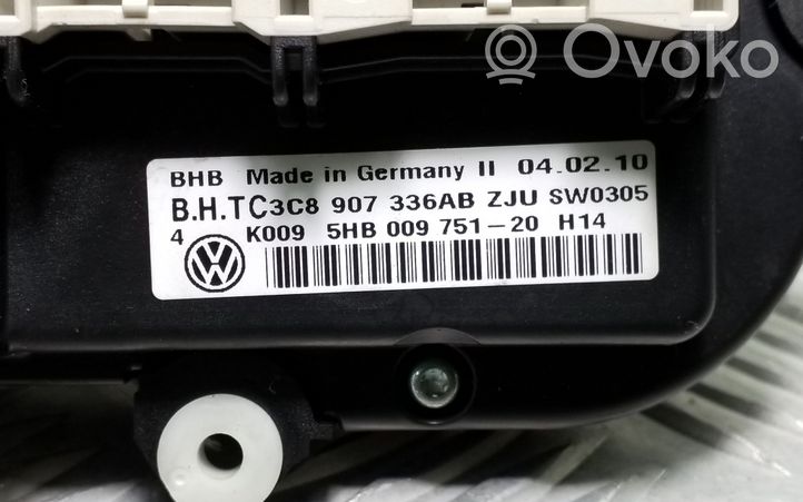 Volkswagen Golf Plus Ilmastoinnin ohjainlaite 3C8907336AB