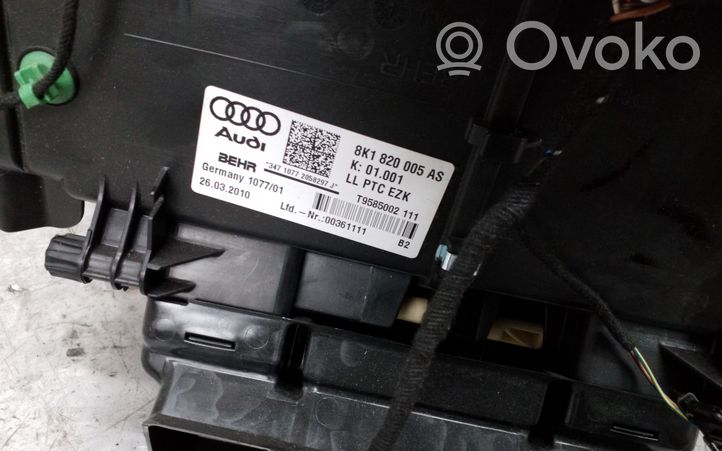 Audi A4 S4 B8 8K Sisälämmityksen ilmastoinnin korin kokoonpano 8K1820005AS