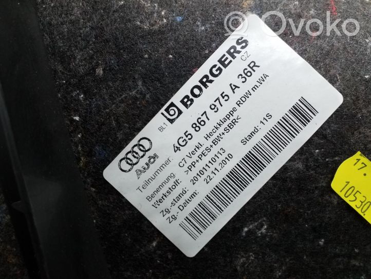 Audi A6 S6 C7 4G Rivestimento portellone posteriore/bagagliaio 4G5867975A